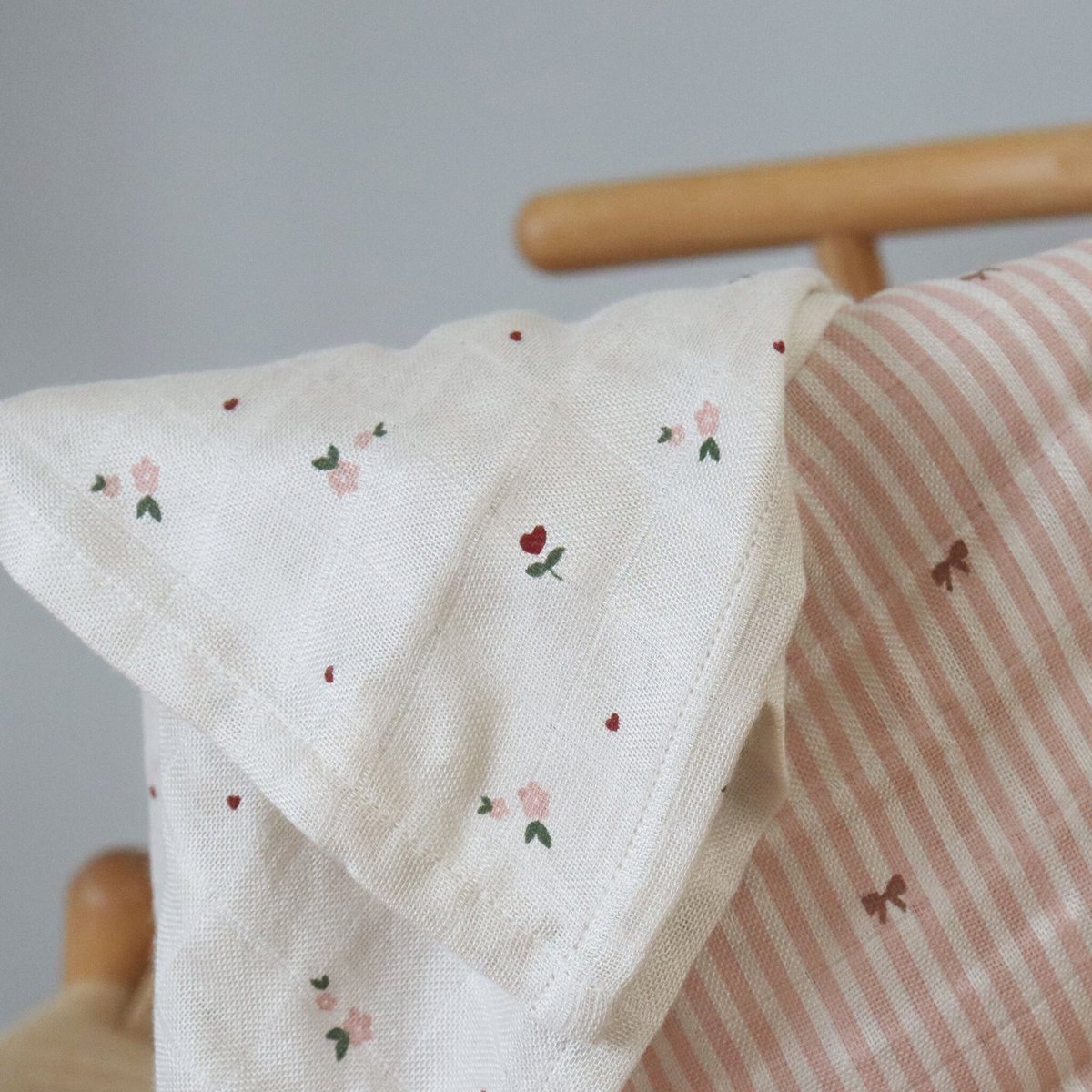 Bamboe mousseline inbakerdoeken 2st.