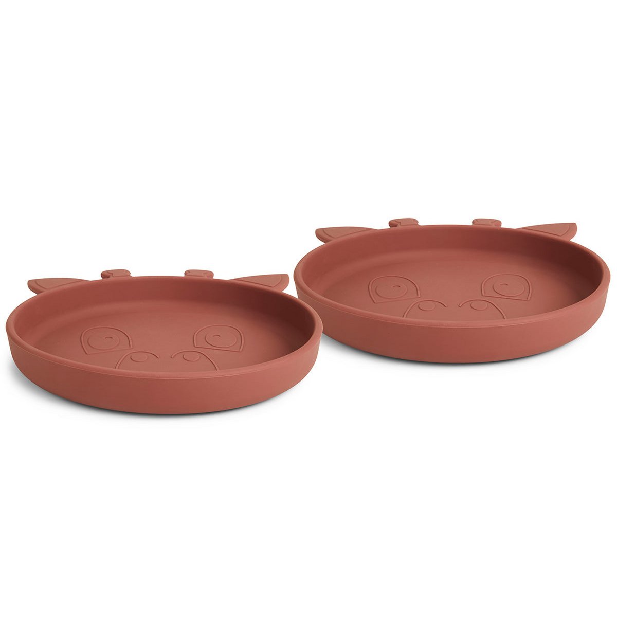 Akila siliconen bord 2-pack Giraf Mahonie