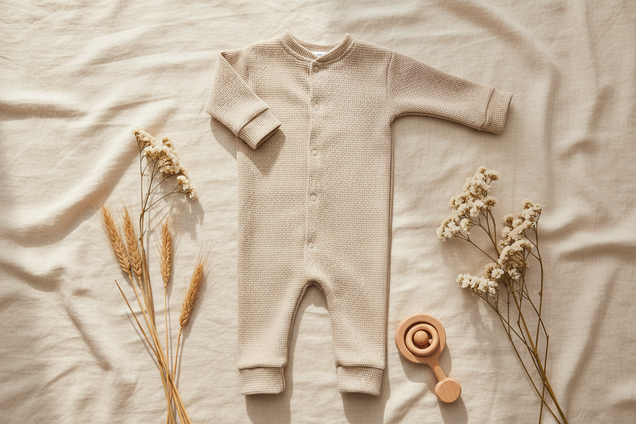 Boxpakje waffel donker beige