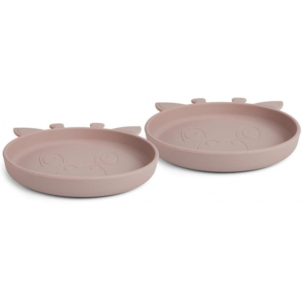 Akila siliconen bord 2-pack Giraf Woodrose