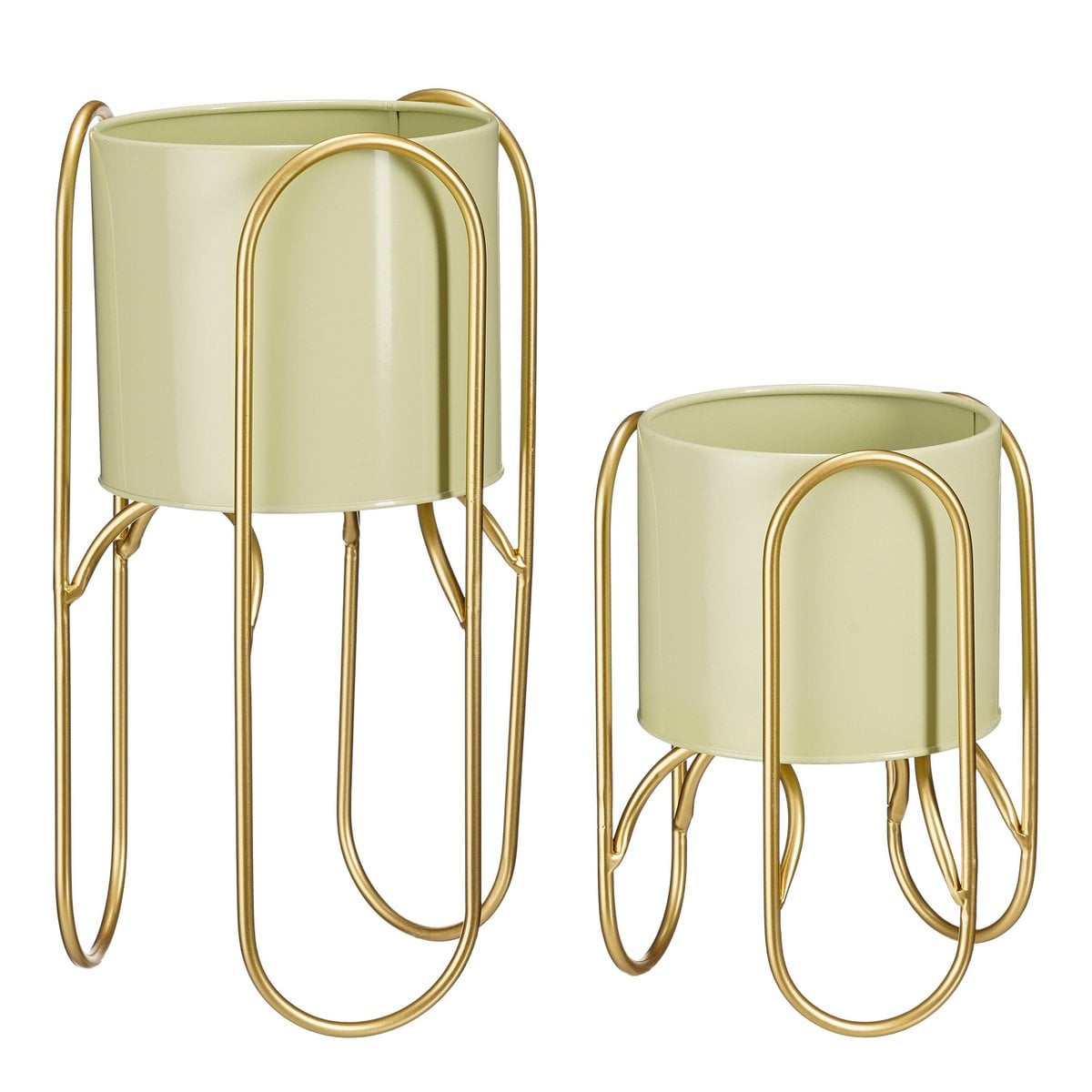 Bloempot Donau Lichtgroen set 2st