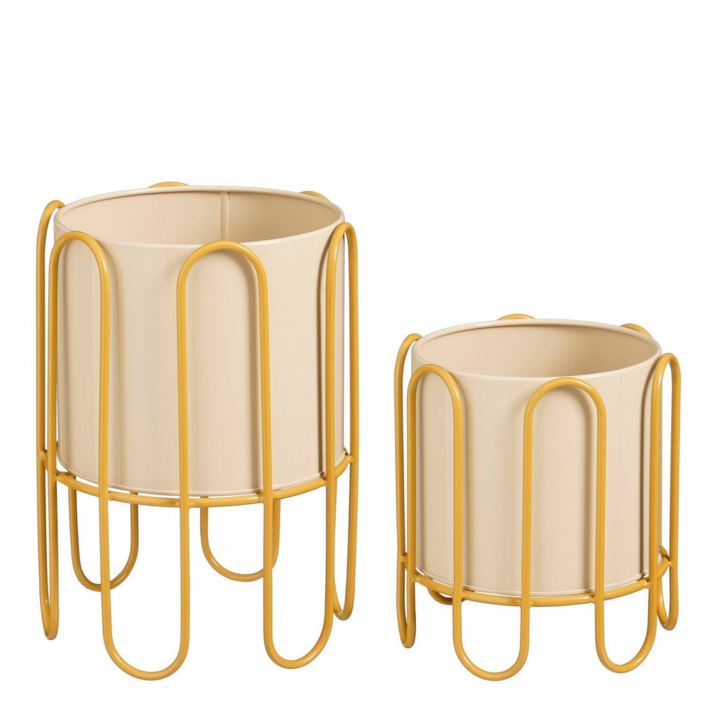 Bloempot binnen Dione Beige set 2st
