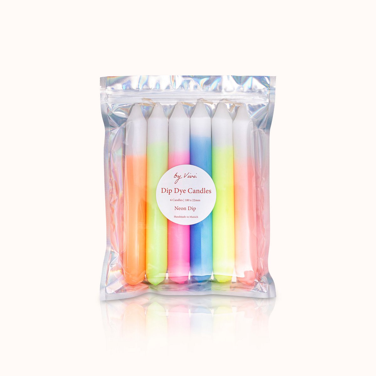 Dip Dye-kaarsenset: Neon Dip