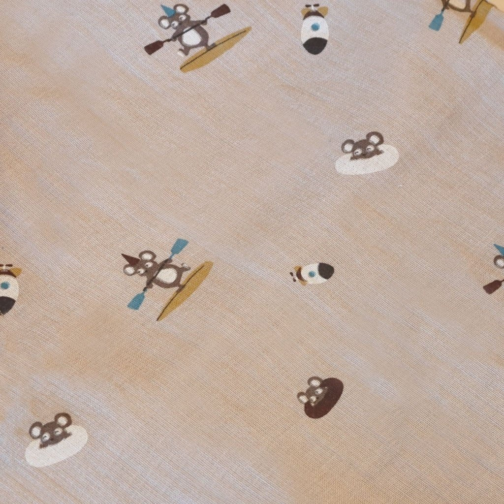 Minnie Muslin Swaddle Beige Surfer