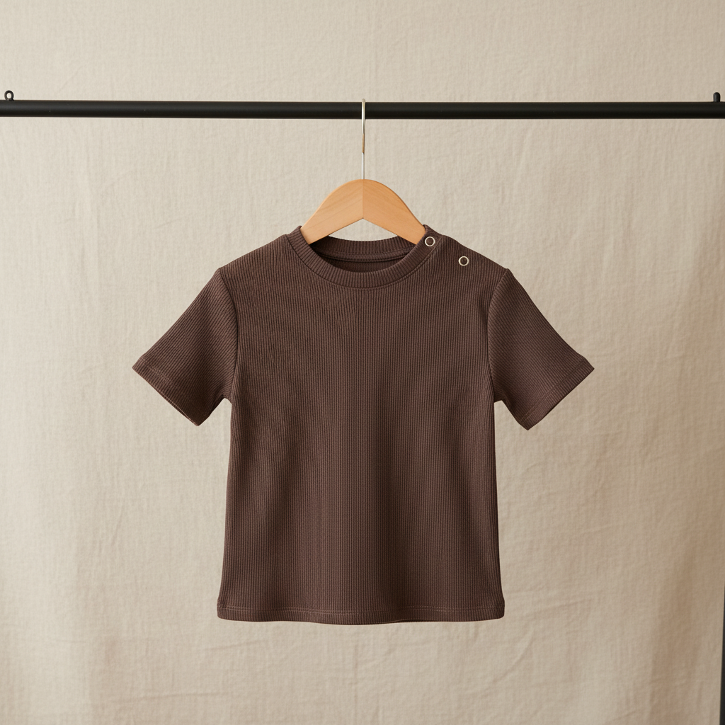Shirt rib jersey mocha