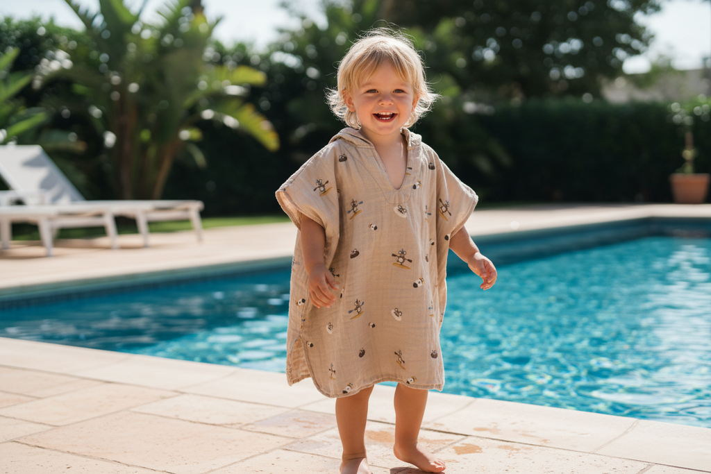 Flor poncho-beige surfer