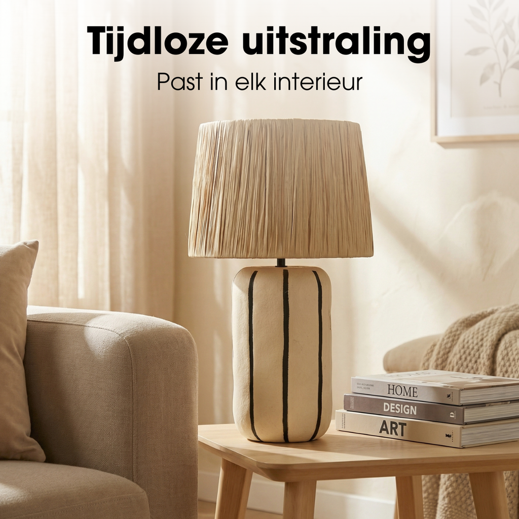 Tafellamp Denton Beige