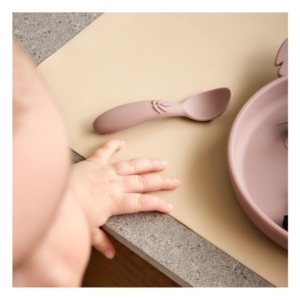 Ella siliconen lepel 3-pack Woodrose