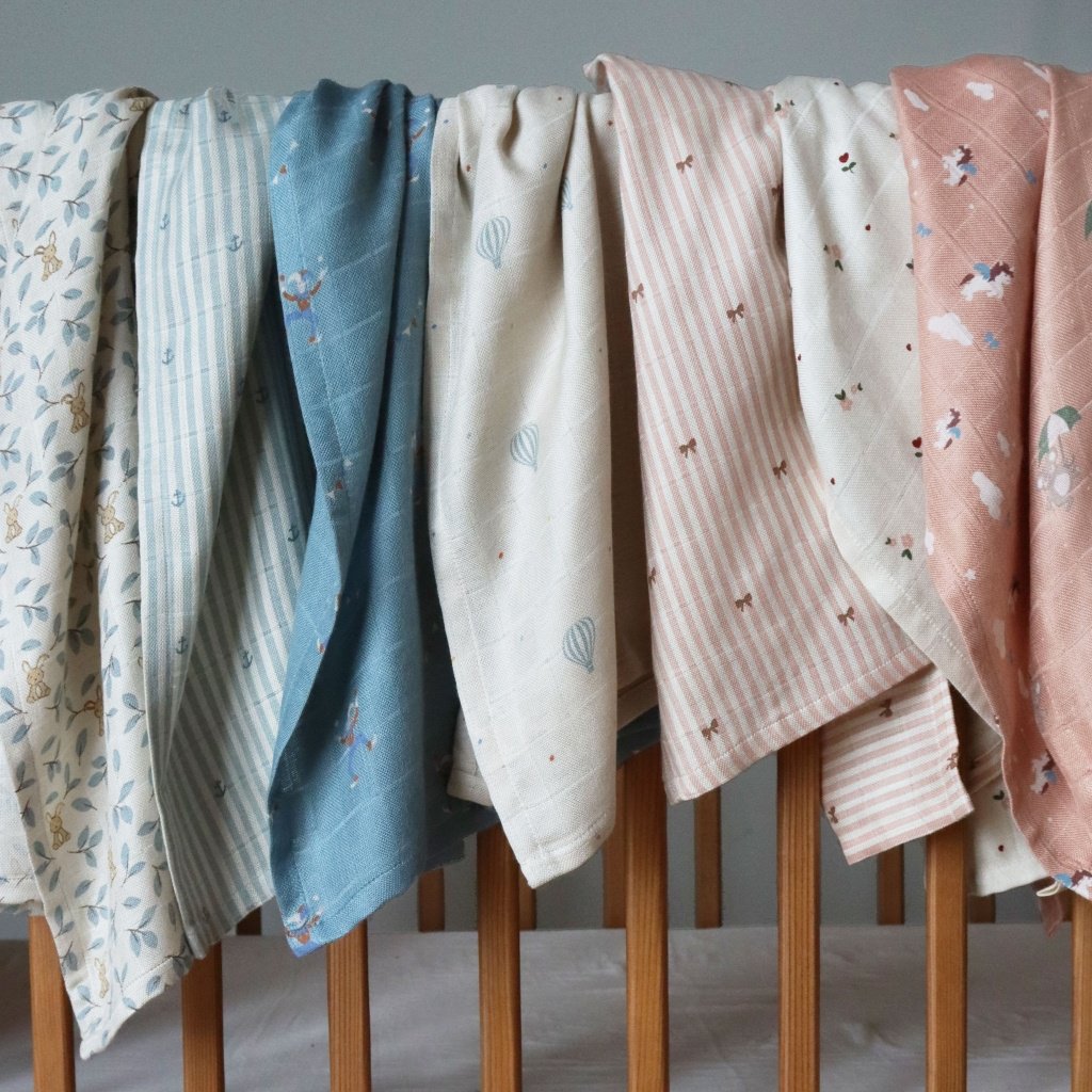 Bamboe mousseline doeken 2st.