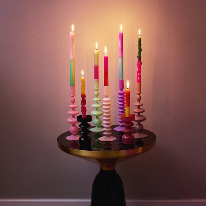 Dip Dye-kaarsenset: Neon Dip