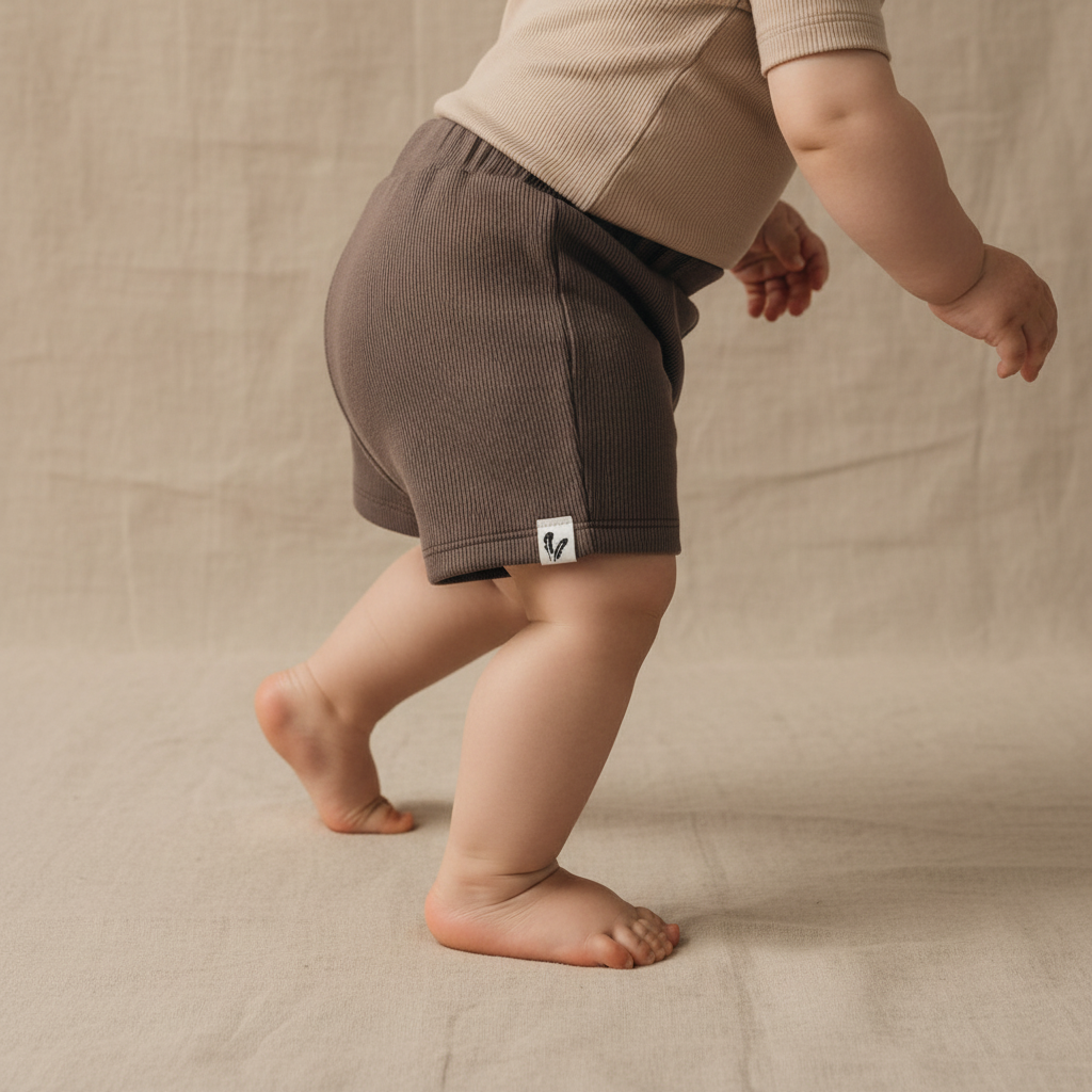 Shorts rib jersey mocha