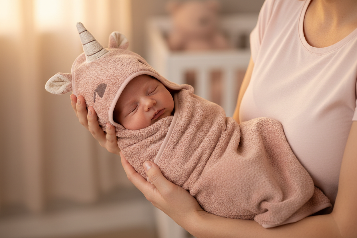 Aki Wikkelhanddoek Eenhoorn