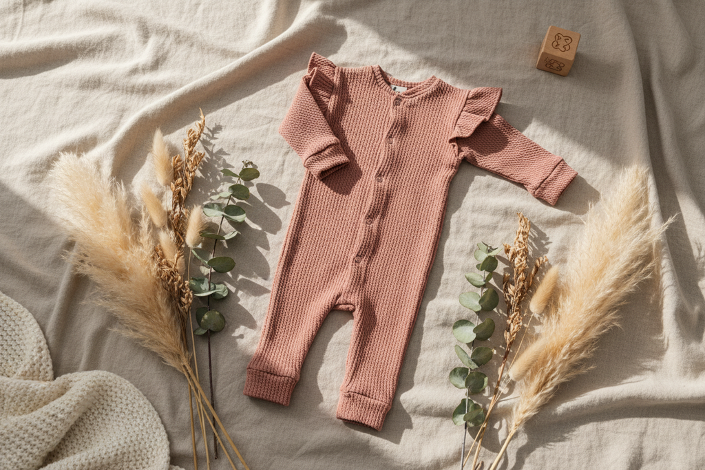 Boxpakje ruffle cable clay pink