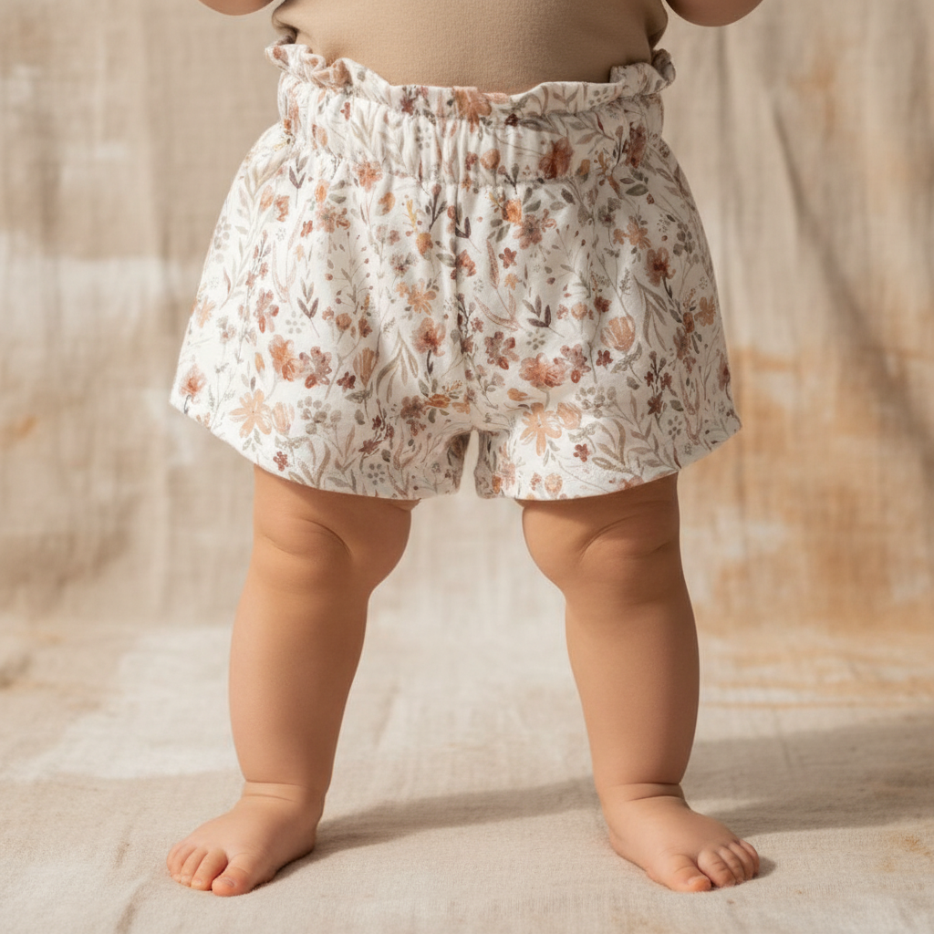 Shorts culottes water flower