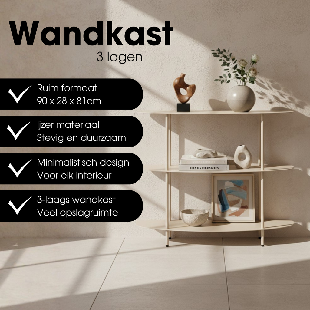 Kast Wave Gebroken wit