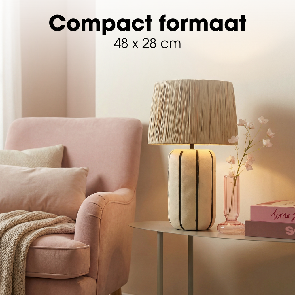 Tafellamp Denton Beige