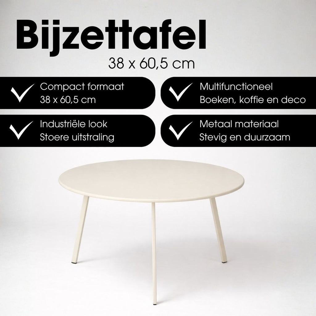 Bijzettafel Seatle Crème