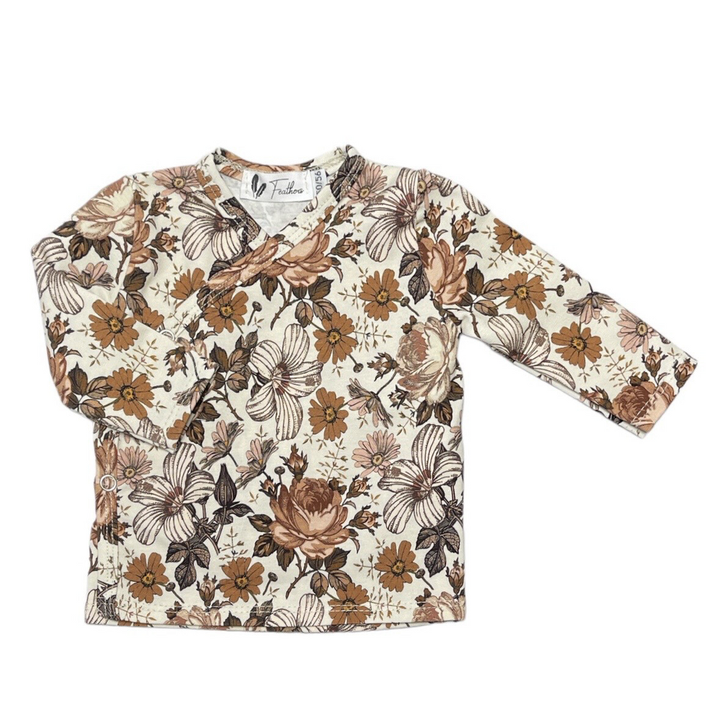 Overslagshirtje english garden bruin