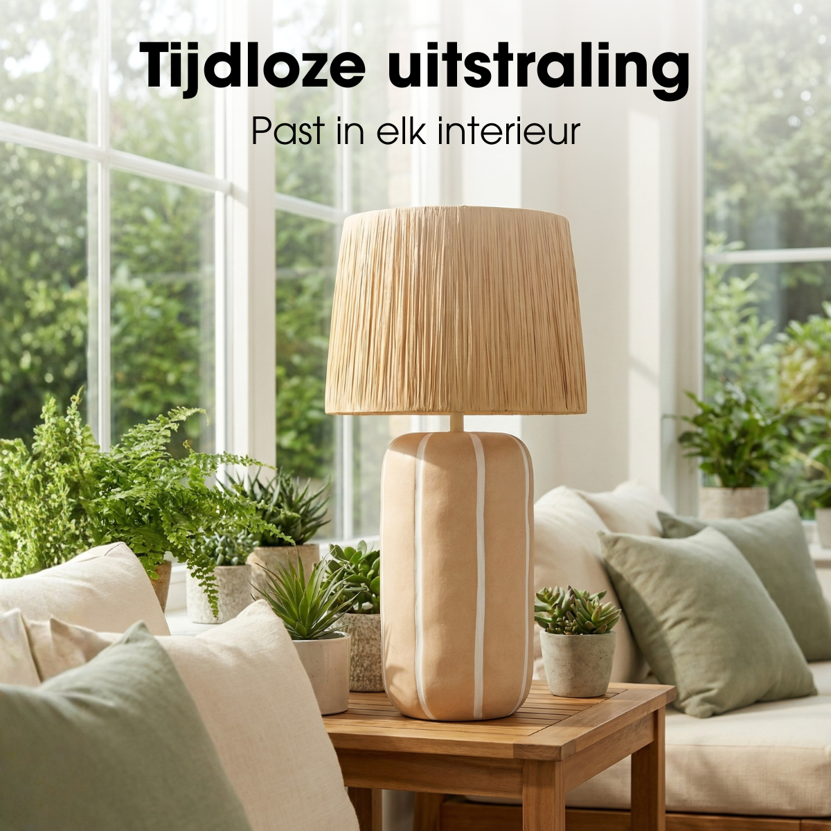 Tafellamp Denton Beige