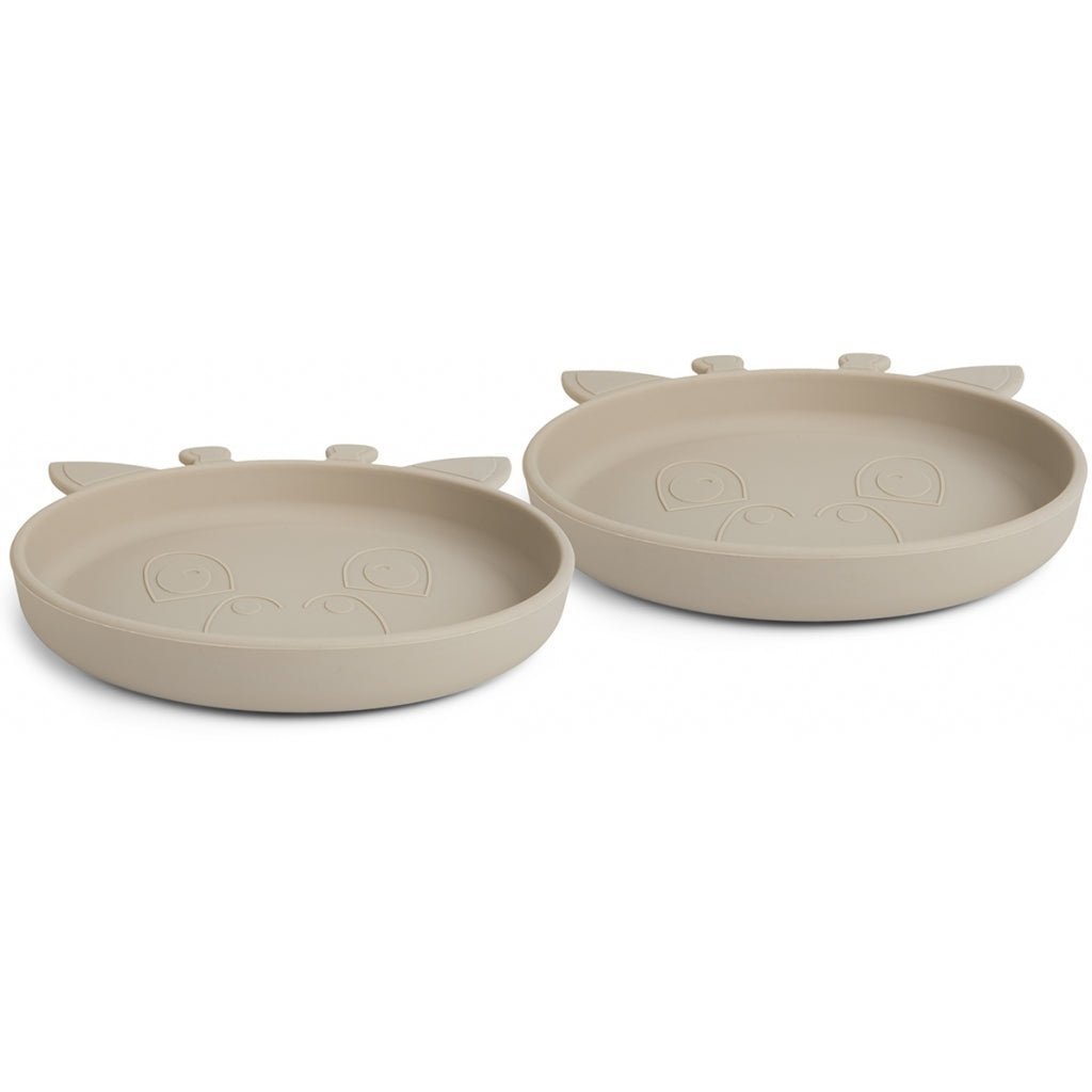 Akila siliconen bord 2-pack Giraf Kasseien