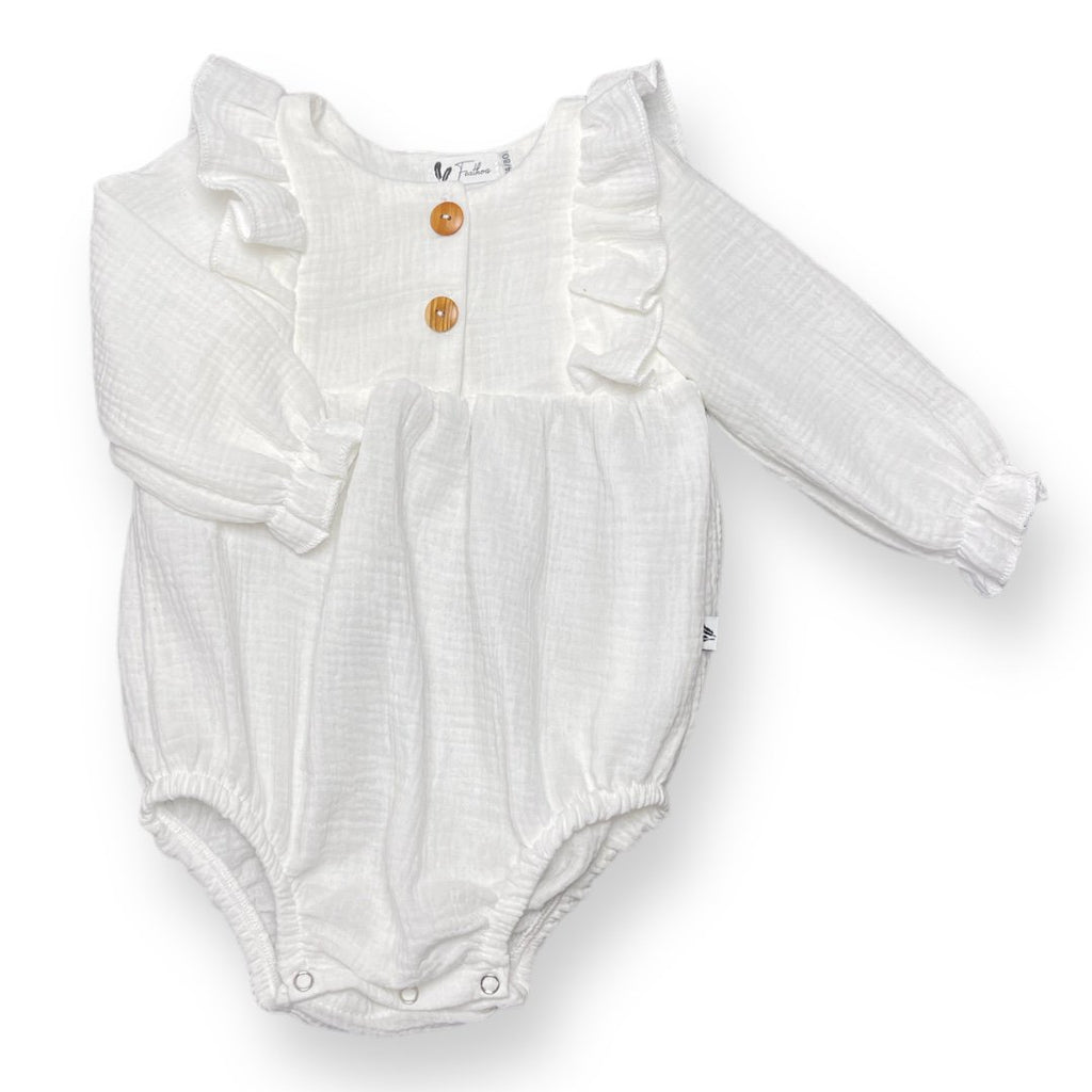 Body/Romper lange mouw Ecru