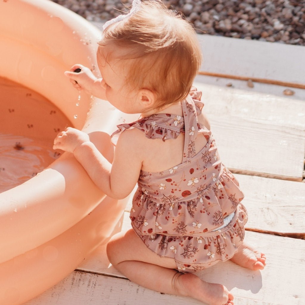 Gia bikini beige Bloemenbij
