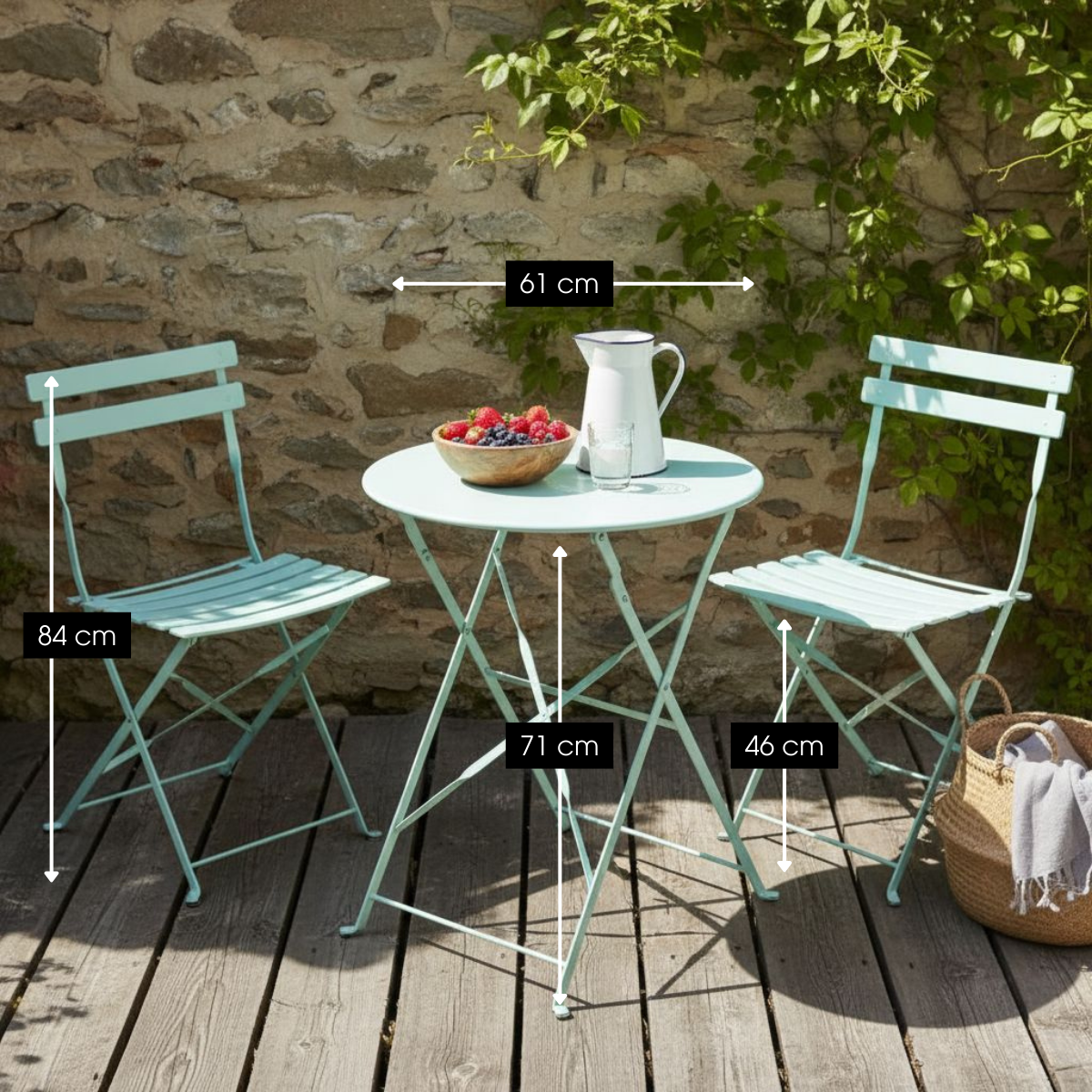 Tuin bistroset Laurence Lichtgroen