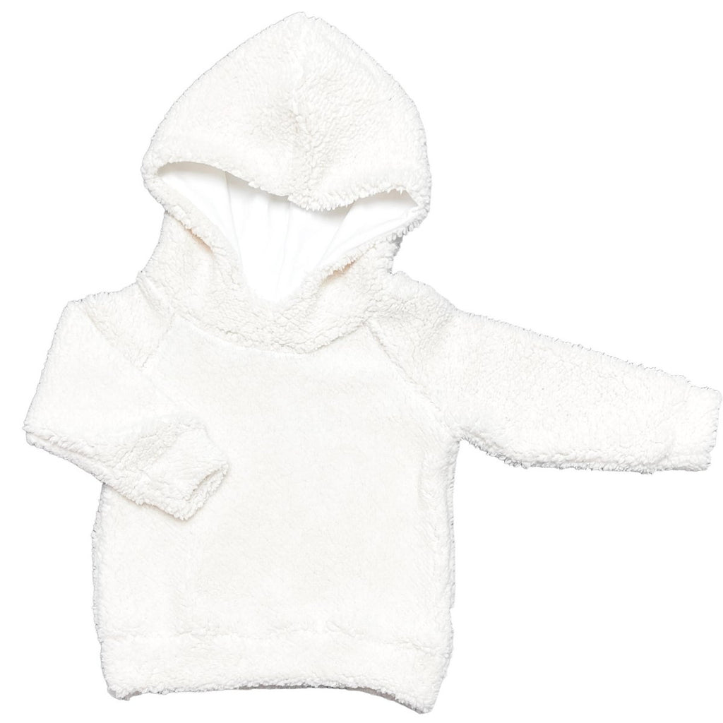 Hoodie teddy ecru baby/kind