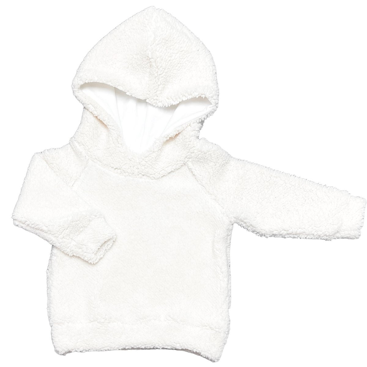 Hoodie teddy ecru baby/kind