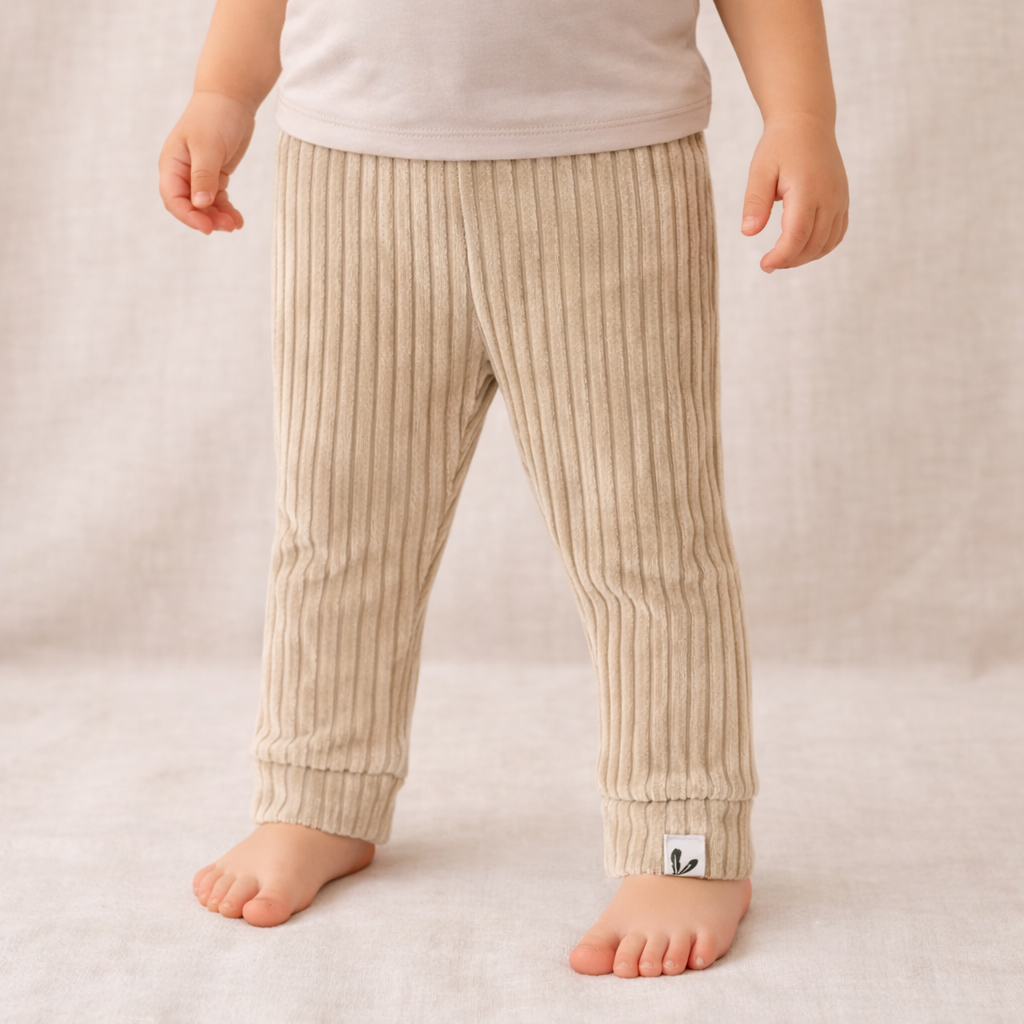 Broekje corduroy zand baby/kind