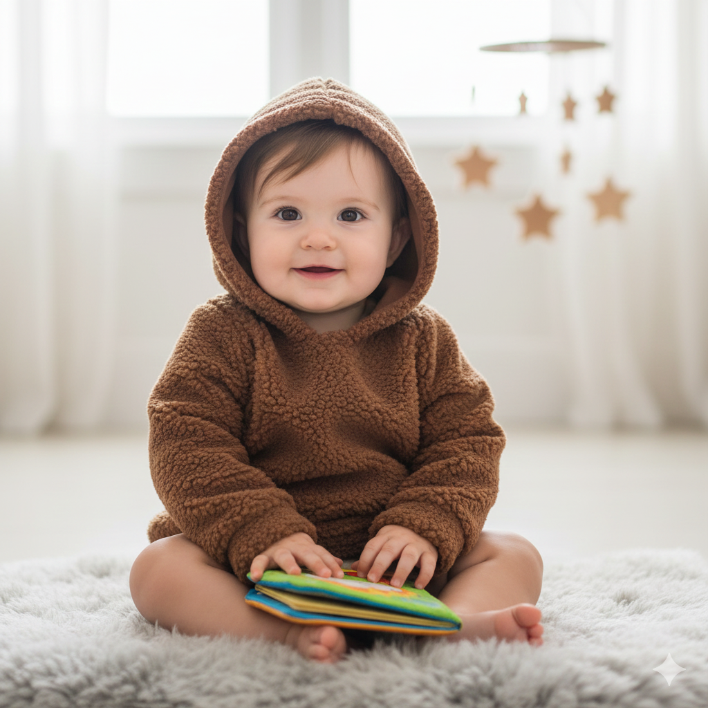 Hoodie teddy Bruin baby/kind