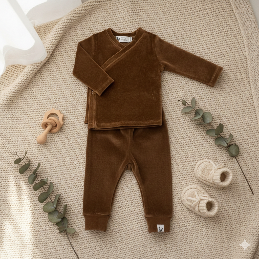 Newborn broekje nicky bruin