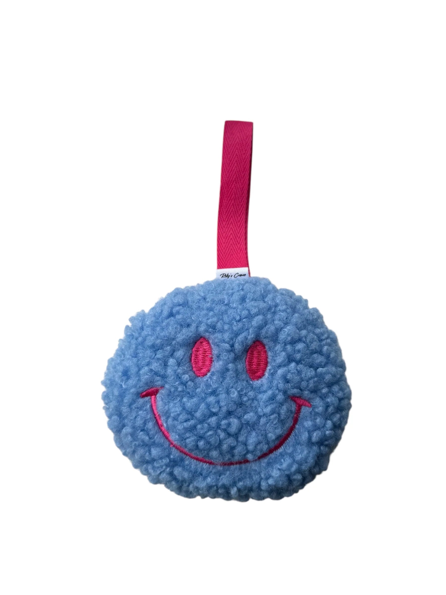 Speenknuffel Teddy Blauw/Roze