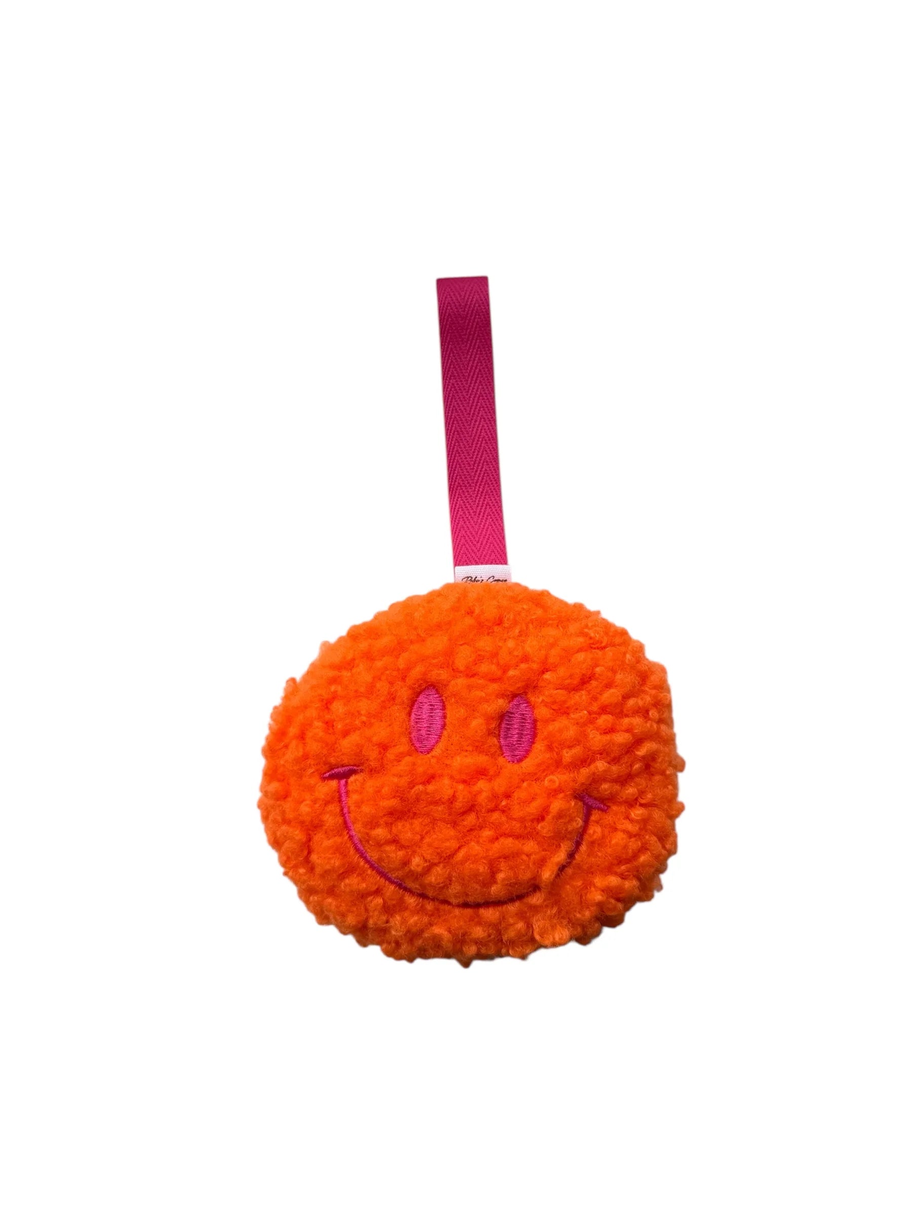 Speenknuffel Teddy Oranje/Roze