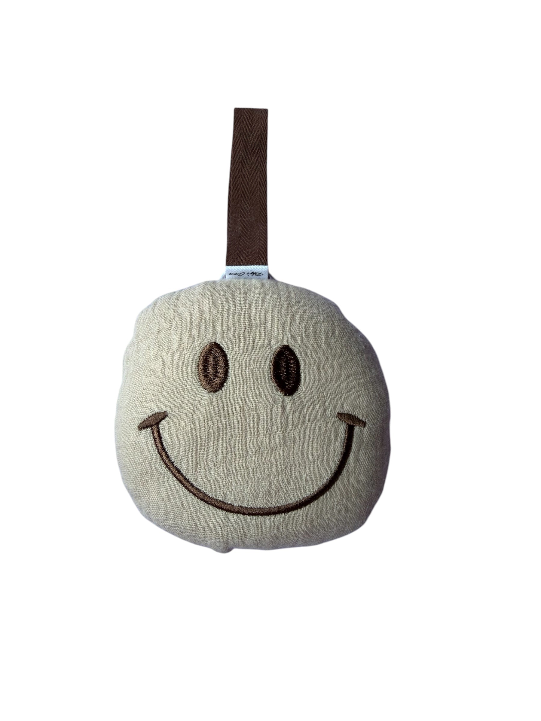 Speenknuffel Smiley beige/bruin