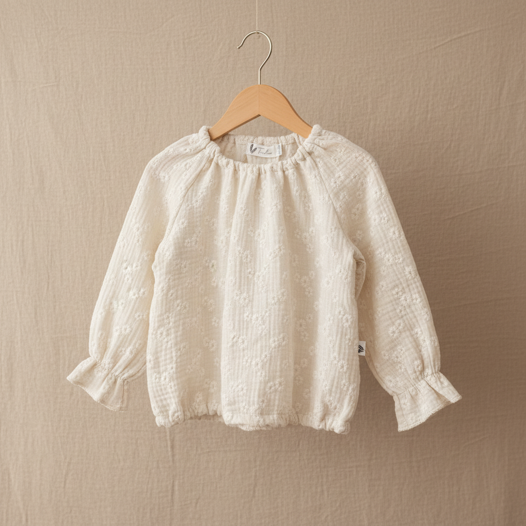 Tuniek flower ecru