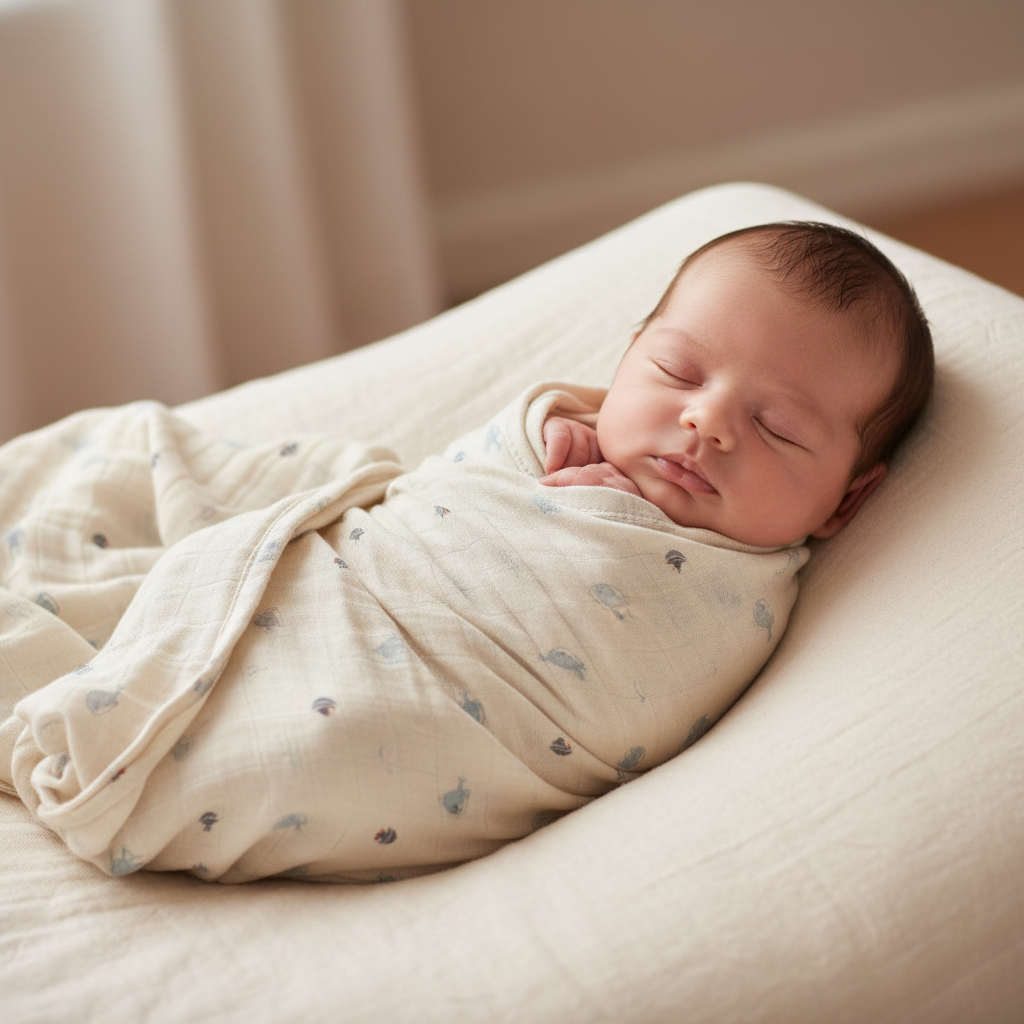 Bamboe mousseline inbakerdoeken 2st.