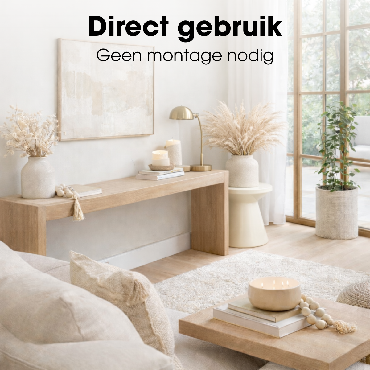 Bijzettafel Jim Gebroken wit