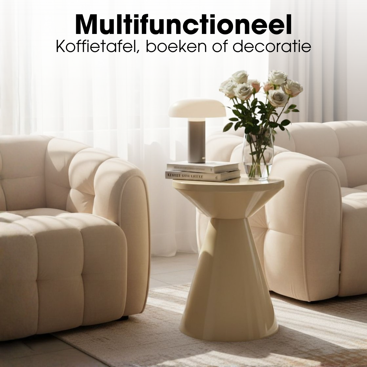 Bijzettafel Jim Beige