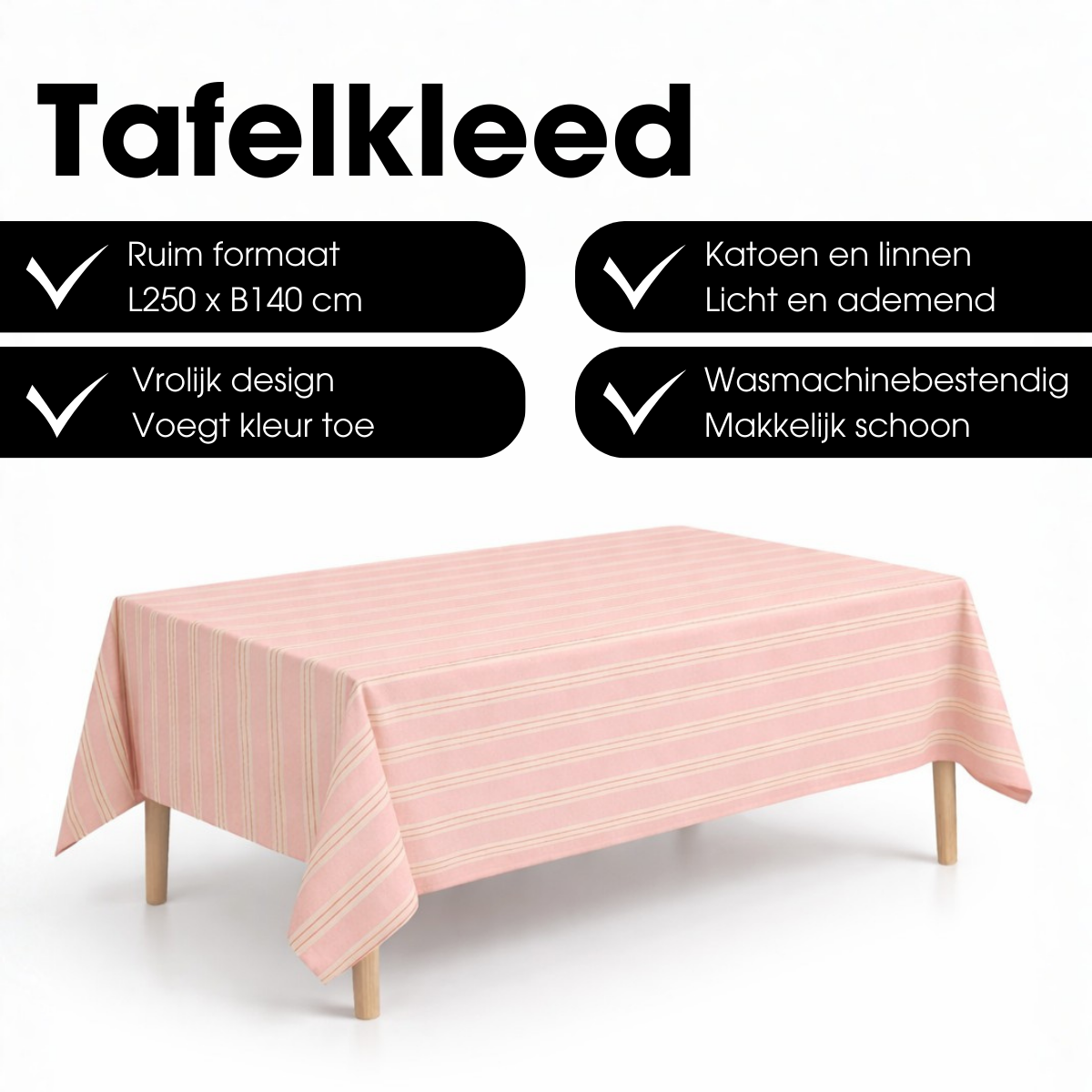 Tafellaken  Roze