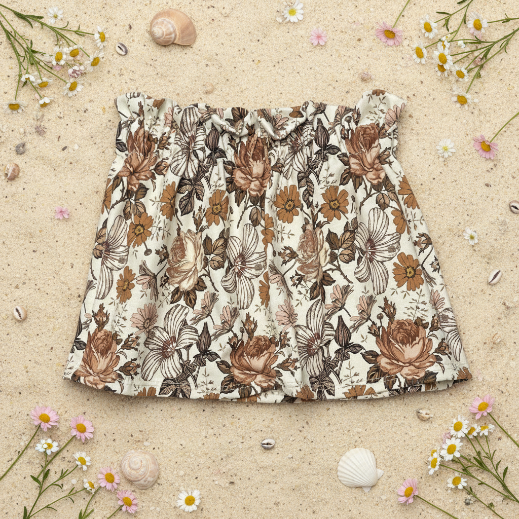 Rokje english garden brown