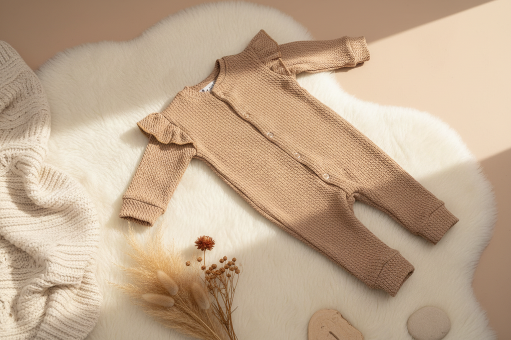 Boxpakje Ruffle Cable Cacao