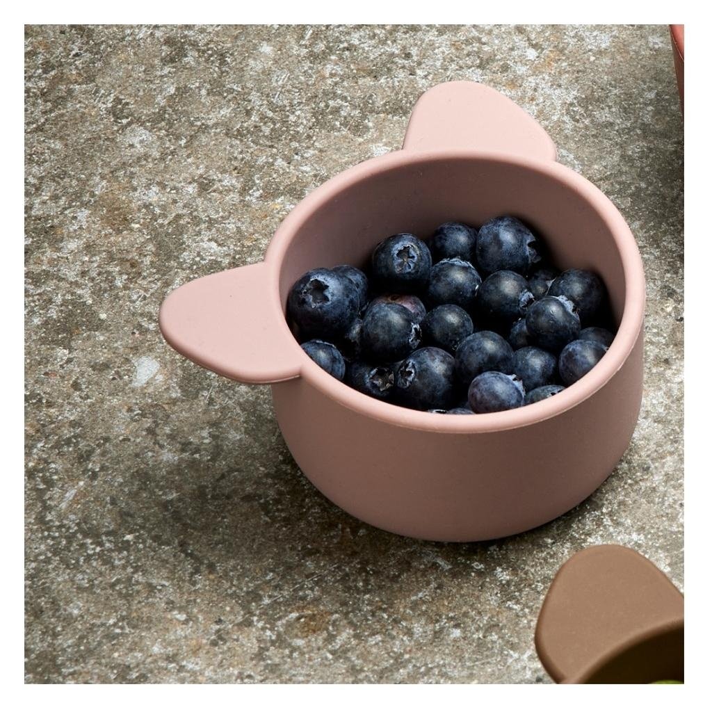 Rosa siliconen snackdakje klein 2-pack