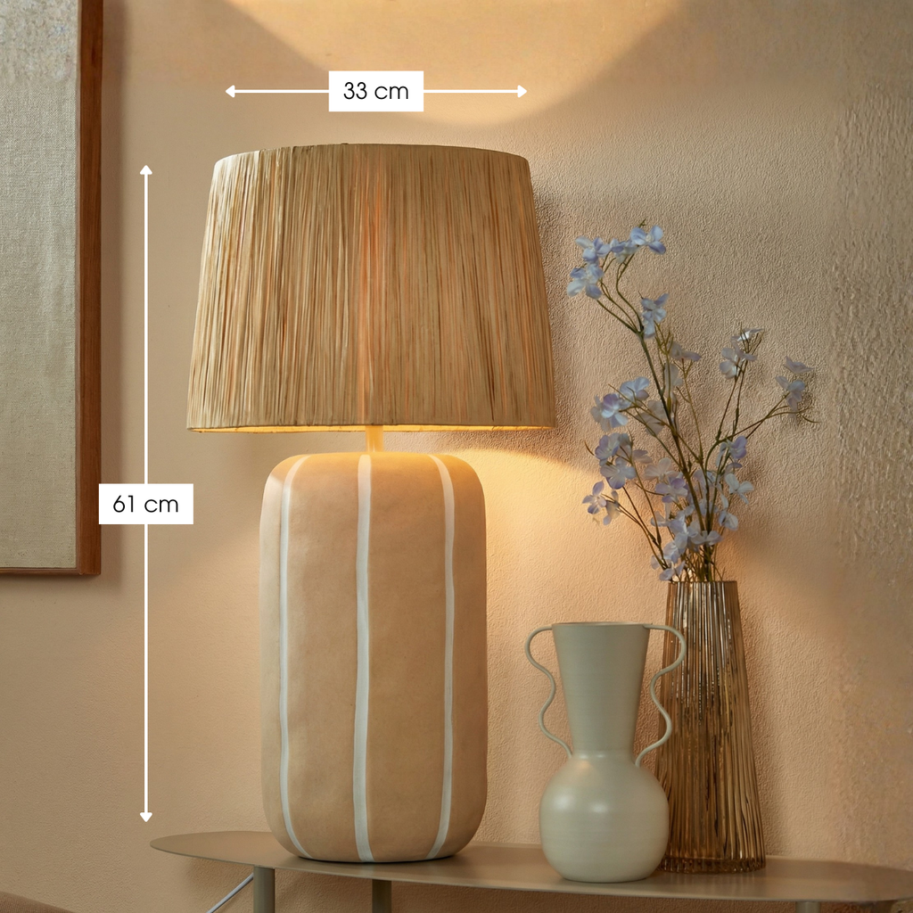Tafellamp Denton Beige