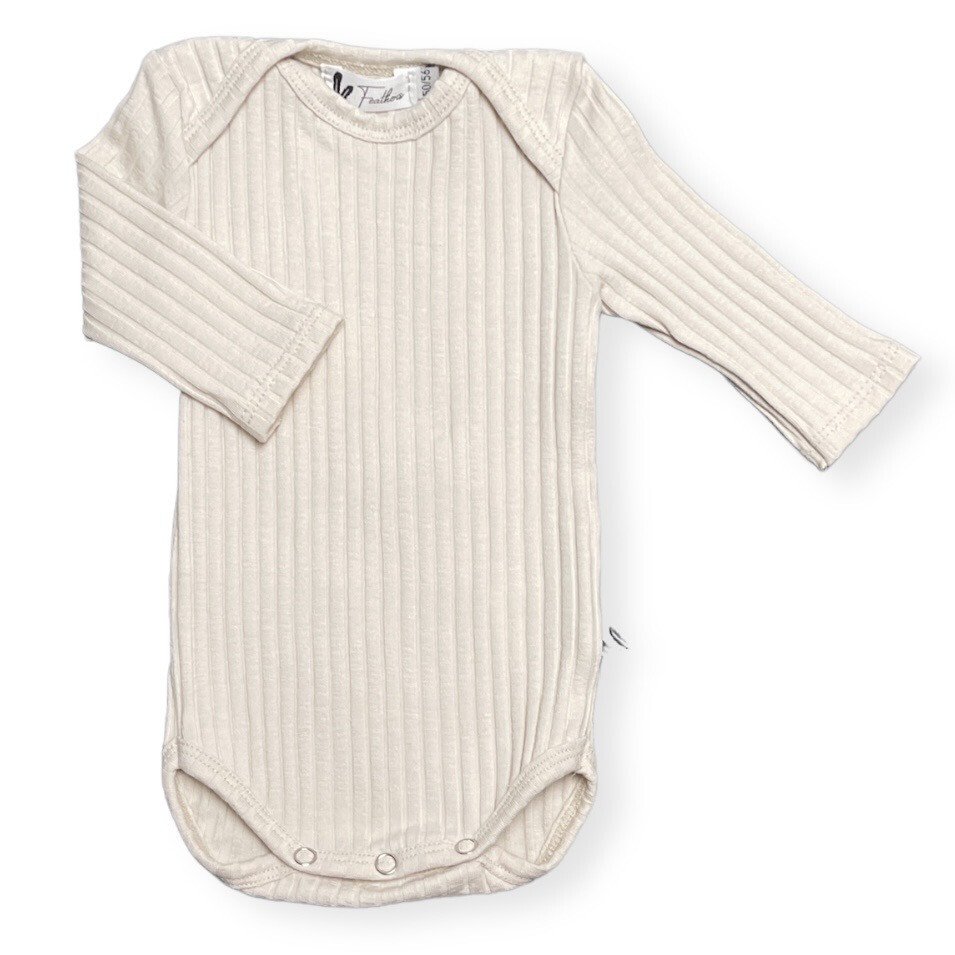 Rompertje rib  beige