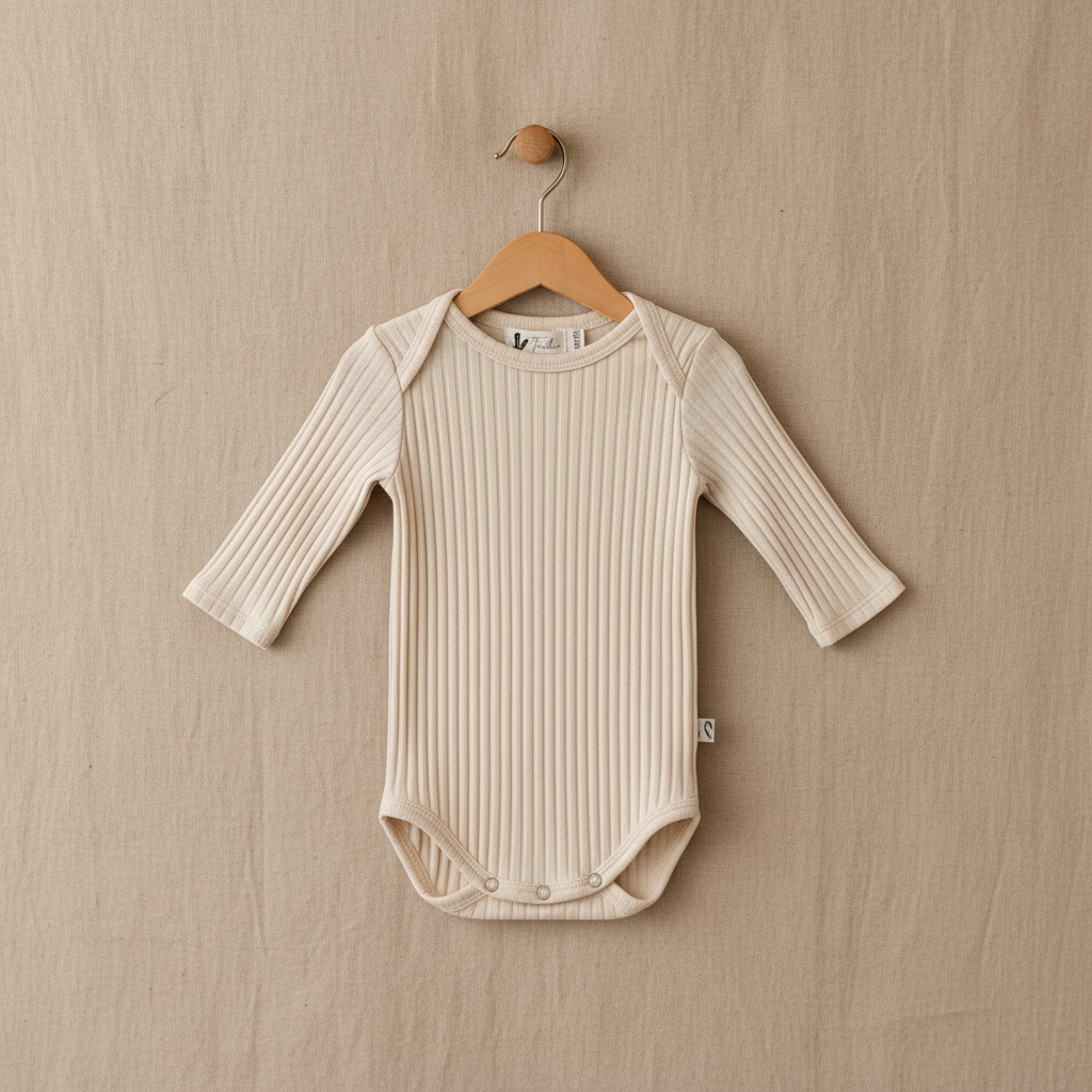 Rompertje rib  beige