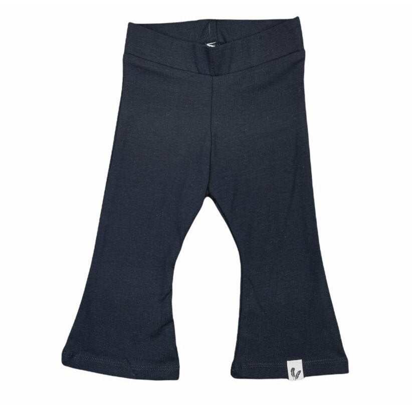 Flared terry zwart Baby/Kind