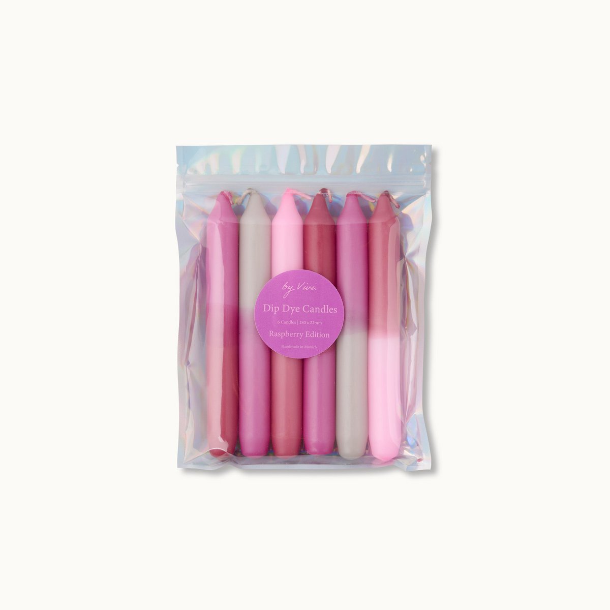Dip Dye-kaarsenset: Raspberry-editie
