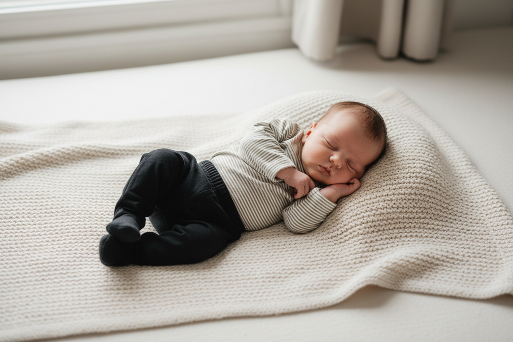 Longsleeve dunen streepjes groen
