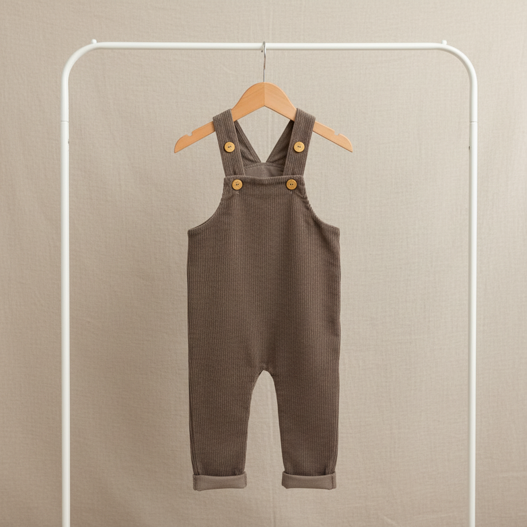 Salopette corduroy mini Bruin